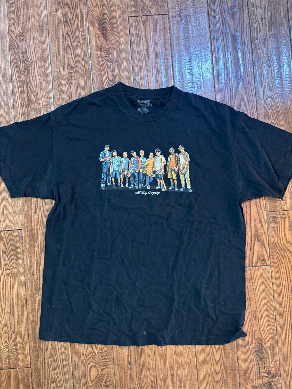 DGK Black Short-Sleeve Tee with Colorful Group Graphic
